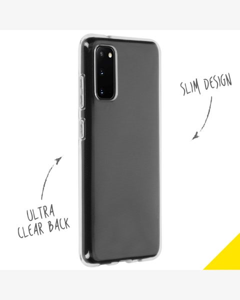 Accezz Clear Backcover Samsung Galaxy S20 - Transparant / Transparent
