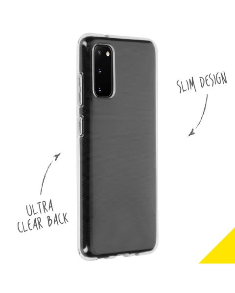 Accezz Clear Backcover Samsung Galaxy S20 - Transparant / Transparent