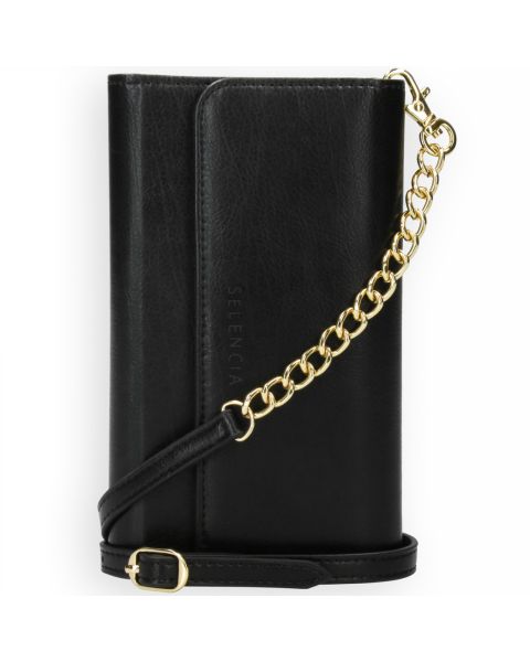 Selencia Eny Uitneembare Vegan Lederen Clutch Galaxy S20 - Zwart / Schwarz / Black
