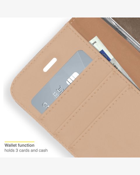 Accezz Wallet Softcase Bookcase Samsung Galaxy S21 FE - Goud / Gold