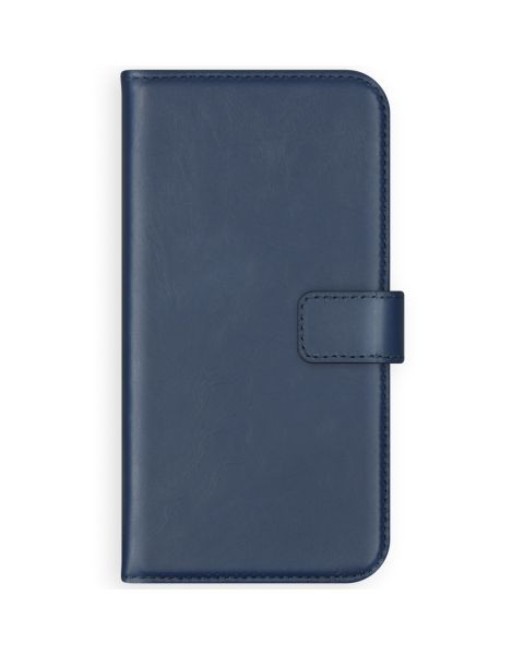 Selencia Echt Lederen Bookcase Samsung Galaxy S21 - Blauw / Blau / Blue