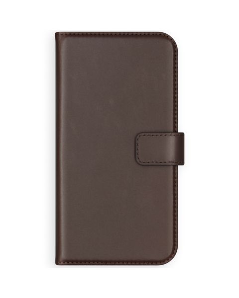 Selencia Echt Lederen Bookcase Samsung Galaxy S21 Plus - Bruin / Braun  / Brown