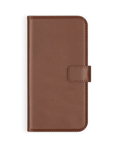 Selencia Echt Lederen Bookcase Samsung Galaxy S21 Plus - Lichtbruin / Hellbraun  / Light Brown