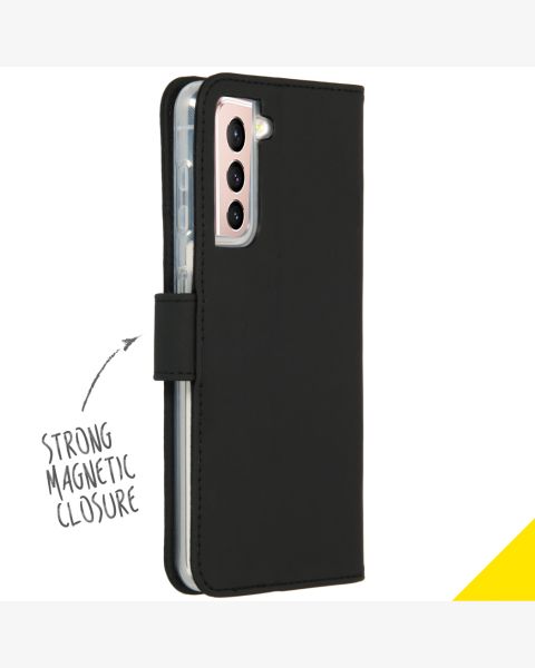 Accezz Wallet Softcase Bookcase Samsung Galaxy S21 Plus - Zwart / Schwarz / Black