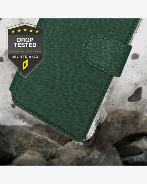Accezz Xtreme Wallet Bookcase Galaxy S21 Ultra - Donkergroen / Dunkelgrün  / Dark Green