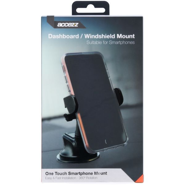 Dashboard / Windshield Mount Houder - Zwart / Black