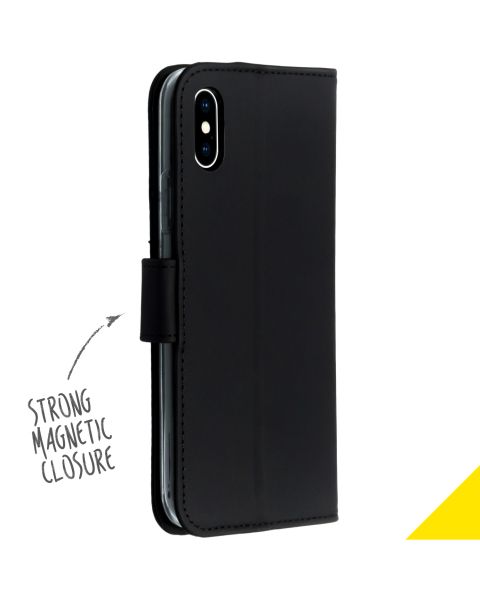Wallet Softcase Booktype iPhone X / Xs - Zwart / Black