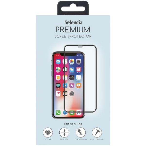 Gehard Glas Premium Screenprotector iPhone Xs / X - Zwart / Black