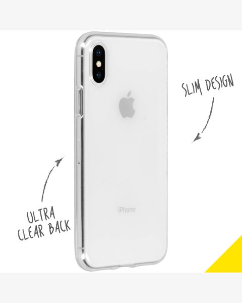 Accezz Clear Backcover iPhone Xs / X - Transparant / Transparent