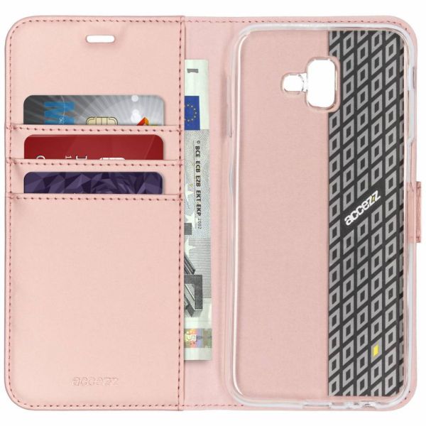 Wallet Softcase Booktype Samsung Galaxy J6 Plus - Rosé Goud / Rosé Gold