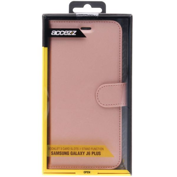 Wallet Softcase Booktype Samsung Galaxy J6 Plus - Rosé Goud / Rosé Gold