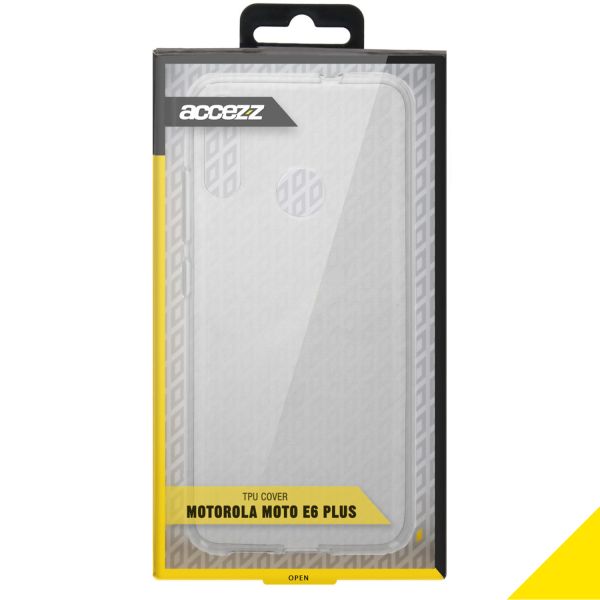Accezz Clear Backcover Motorola Moto E6 Plus - Transparant / Transparent