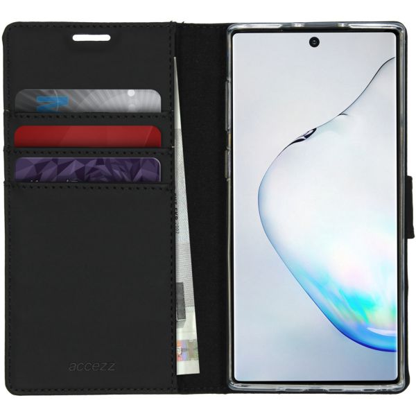 Accezz Wallet Softcase Bookcase Samsung Galaxy Note 10 - Zwart / Schwarz / Black