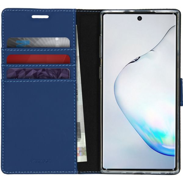 Wallet Softcase Booktype Samsung Galaxy Note 10 - Blauw - Blauw / Blue