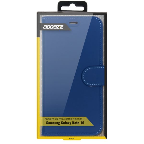 Wallet Softcase Booktype Samsung Galaxy Note 10 - Blauw - Blauw / Blue