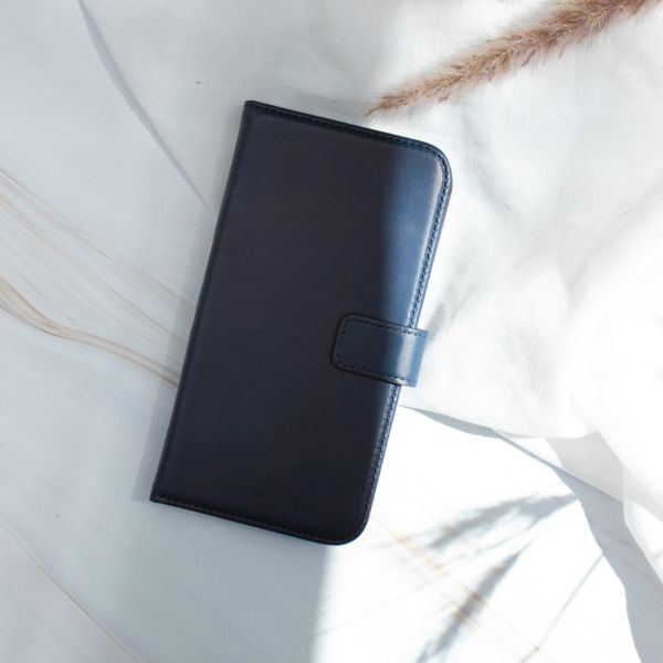 Echt Lederen Booktype Galaxy Note 10 Plus - Blauw - Blauw / Blue