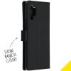 Accezz Wallet Softcase Bookcase Samsung Galaxy Note 10 Plus - Zwart / Schwarz / Black