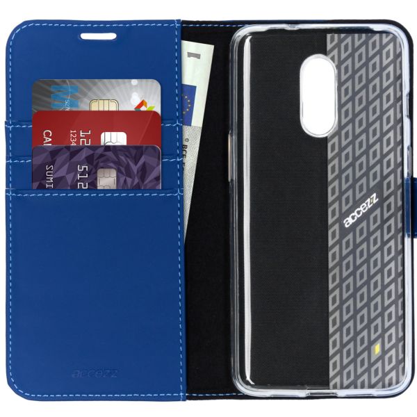 Wallet Softcase Booktype OnePlus 7 - Donkerblauw - Donkerblauw / Dark Blue