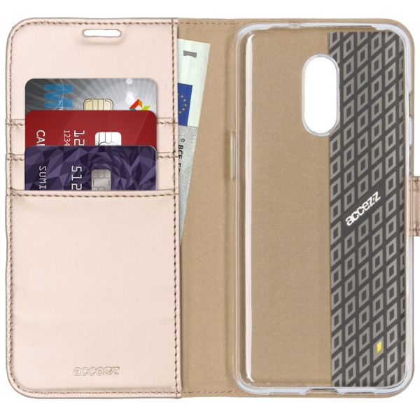Wallet Softcase Booktype OnePlus 7 - Goud - Goud / Gold