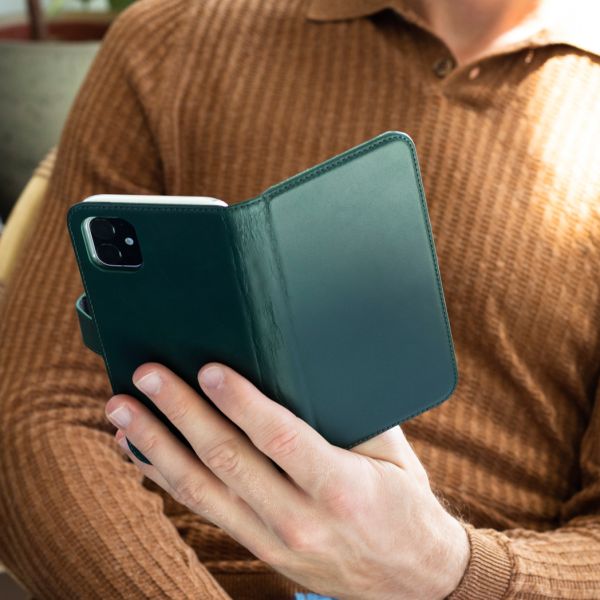 Echt Lederen Booktype OnePlus 7 Pro - Groen - Groen / Green