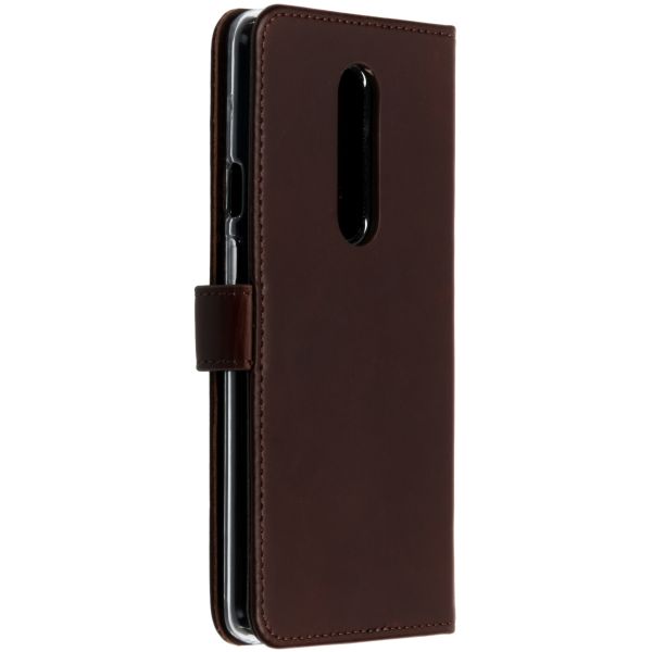 Echt Lederen Booktype OnePlus 7 Pro - Bruin - Bruin / Brown