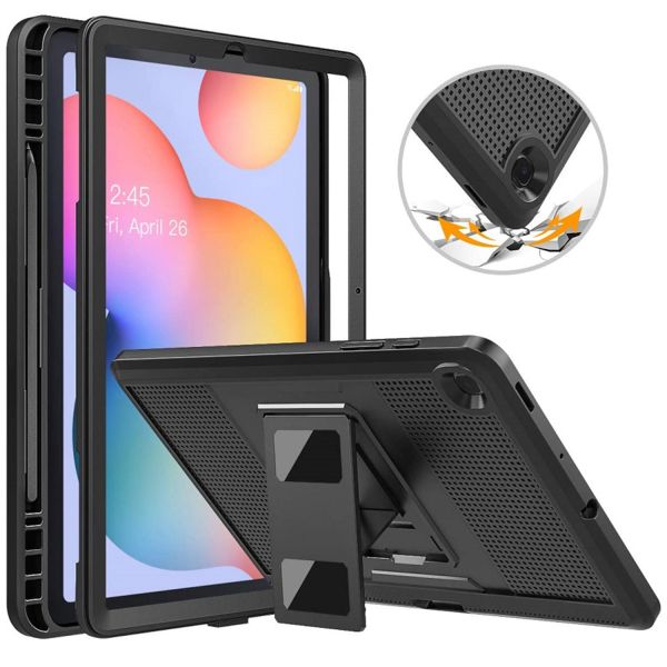 Accezz Rugged Back Case Samsung Galaxy Tab S6 Lite - Zwart / Schwarz / Black