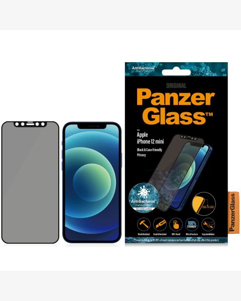 PanzerGlass Case Friendly Privacy Anti-Bacterial Screenprotector iPhone 12 Mini