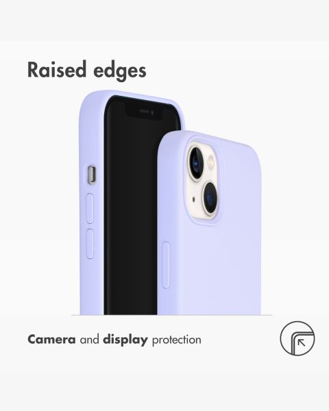Accezz Liquid Silicone Backcover iPhone 13 - Paars / Violett  / Purple