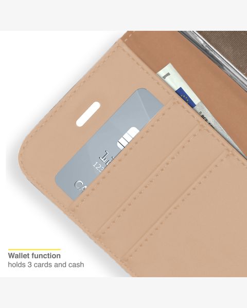 Accezz Wallet Softcase Bookcase iPhone 13 - Goud / Gold