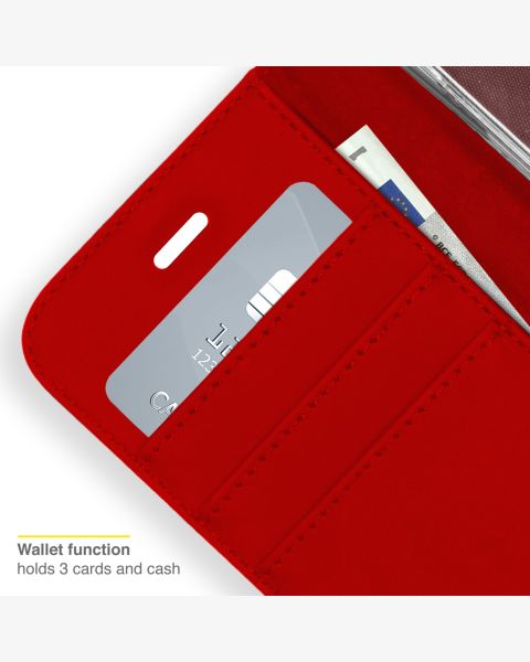 Accezz Wallet Softcase Bookcase iPhone 13 Pro - Rood / Rot / Red