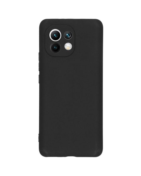 Accezz Color Backcover Xiaomi Mi 11 - Zwart / Schwarz / Black