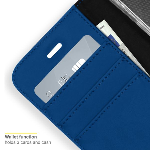 Accezz Wallet Softcase Bookcase Samsung Galaxy S22 Ultra - Donkerblauw / Dunkelblau  / Dark blue