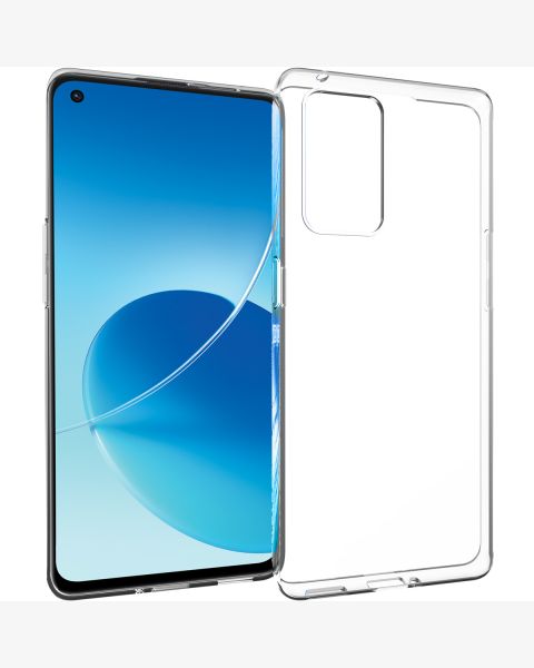 Accezz Clear Backcover Oppo Reno 6 Pro 5G - Transparant / Transparent