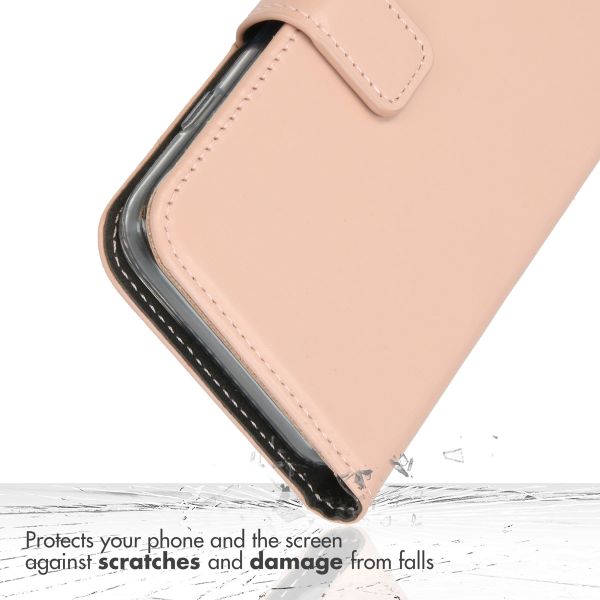 Selencia Echt Lederen Bookcase Samsung Galaxy S22 Plus - Dusty Pink