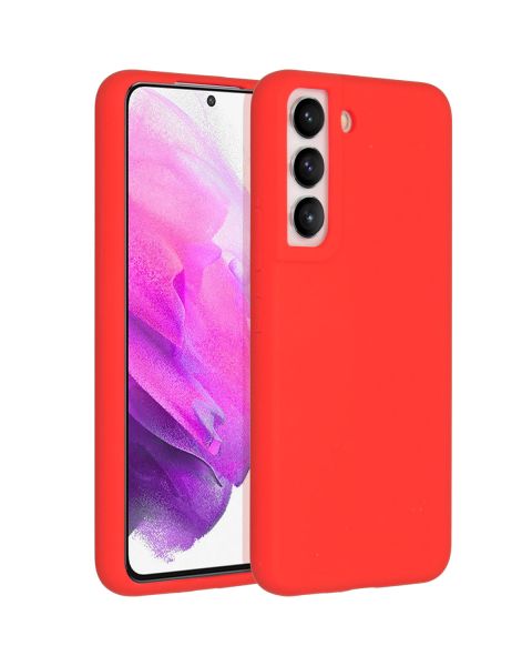 Accezz Liquid Silicone Backcover Samsung Galaxy S22 - Rood / Rot / Red