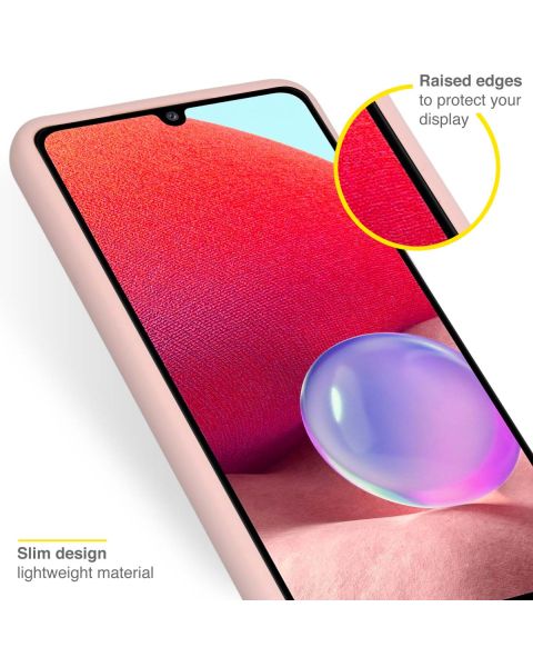 Accezz Liquid Silicone Backcover Samsung Galaxy A33 - Roze / Rosa / Pink