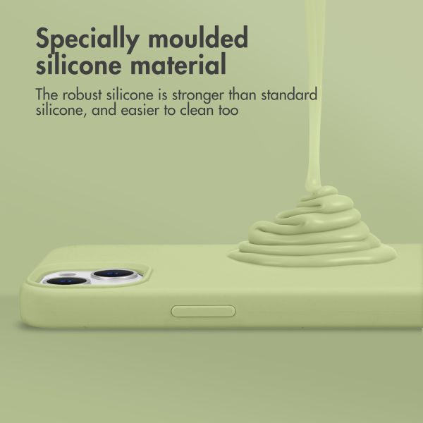 Accezz Liquid Silicone Backcover Samsung Galaxy A33 - Groen / Grün  / Green