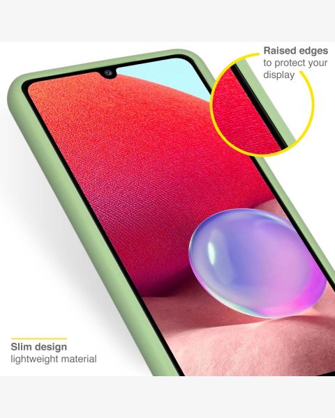 Accezz Liquid Silicone Backcover Samsung Galaxy A33 - Groen / Grün  / Green