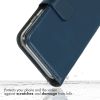 Selencia Echt Lederen Bookcase Samsung Galaxy A13 (5G) / A04s - Blauw / Blau / Blue
