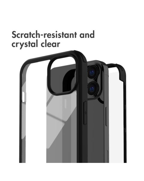 Accezz 360° Full Protective Cover iPhone 13 Pro Max - Zwart / Schwarz / Black