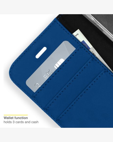 Accezz Wallet Softcase Bookcase Oppo A16(s) / A54s - Donkerblauw / Dunkelblau  / Dark blue