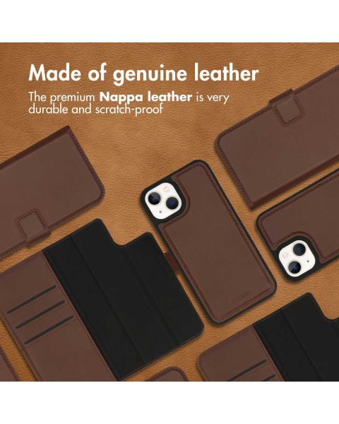 Accezz Premium Leather 2 in 1 Wallet Bookcase iPhone 13 Mini - Bruin / Braun  / Brown
