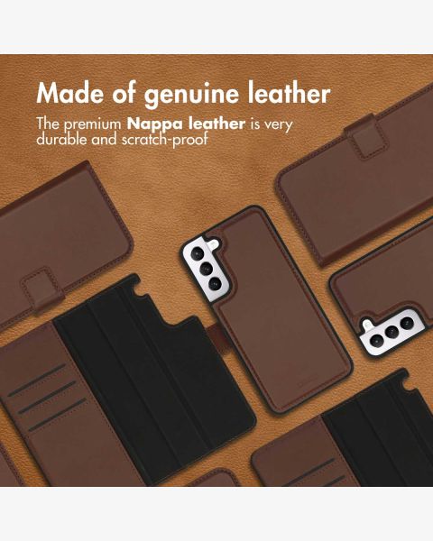 Accezz Premium Leather 2 in 1 Wallet Bookcase Samsung Galaxy S21 - Bruin / Braun  / Brown