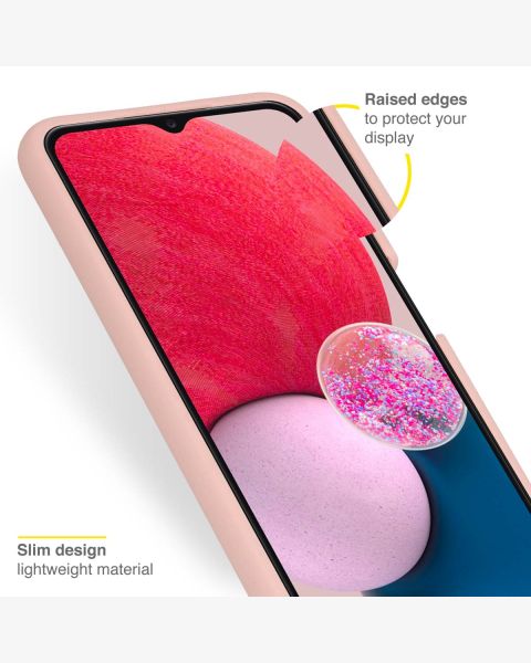 Accezz Liquid Silicone Backcover Samsung Galaxy A13 (4G) - Roze / Rosa / Pink