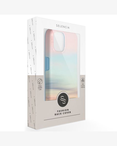 Selencia Aurora Fashion Backcover Samsung Galaxy A53 - Duurzaam hoesje - 100% gerecycled - Sky Sunset Multicolor