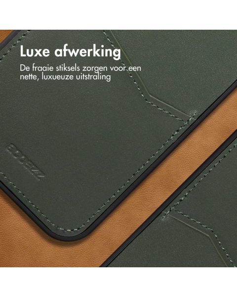 Accezz Premium Leather Card Slot Backcover iPhone 13 Pro Max - Groen / Grün  / Green