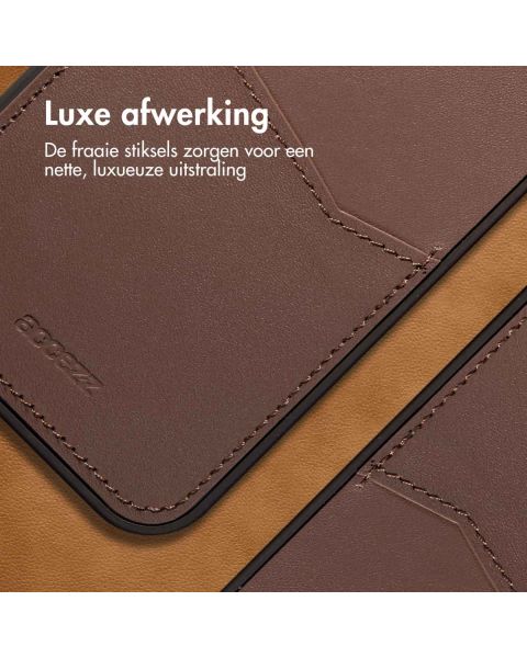 Accezz Premium Leather Card Slot Backcover Samsung Galaxy S22 - Bruin / Braun  / Brown
