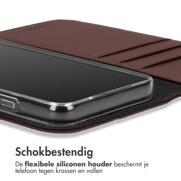 Accezz Wallet Softcase Bookcase iPhone 14 Pro - Bruin / Braun  / Brown