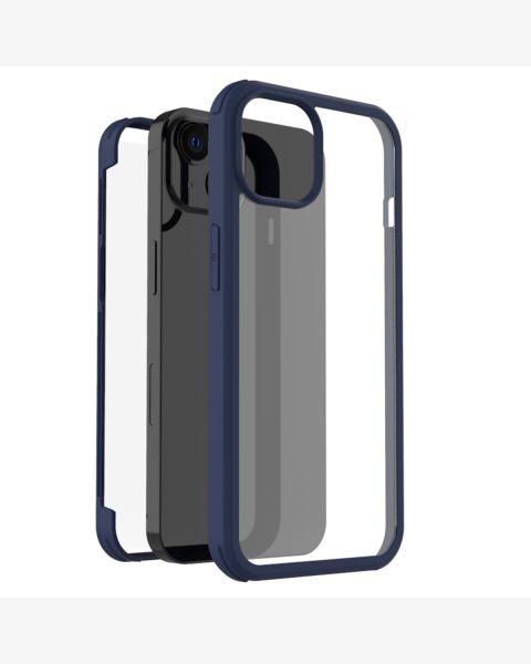 Accezz 360° Full Protective Cover iPhone 14 - Blauw / Blau / Blue