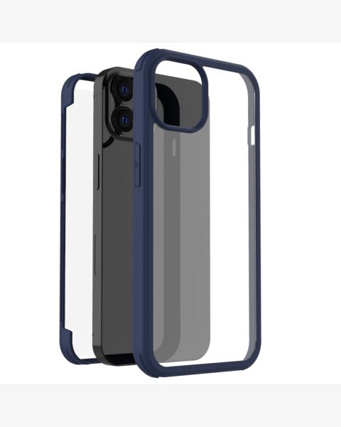 Accezz 360° Full Protective Cover iPhone 14 Pro - Blauw / Blau / Blue